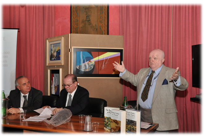 Dr. Gaetano (Guy) Cavallaro, World War I expert, lectures in Rome Italy